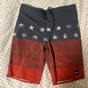O’Neill American Flag Board Shorts (Size 29 Waist)